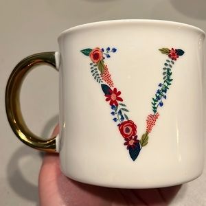 Opalhouse from Target monogram initial V mug